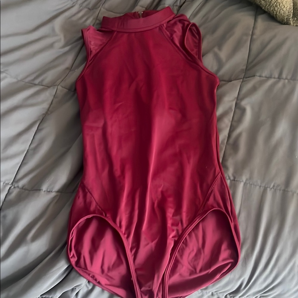Balera Red Bodysuit High Neck